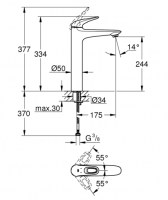 MONOMANDO LAVABO EUROSTYLE GROHE